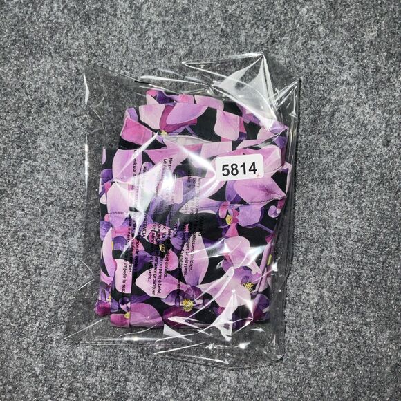 Lands’ End Shorts Womens Size 10 Purple Floral Chino Casual - Picture 10 of 10